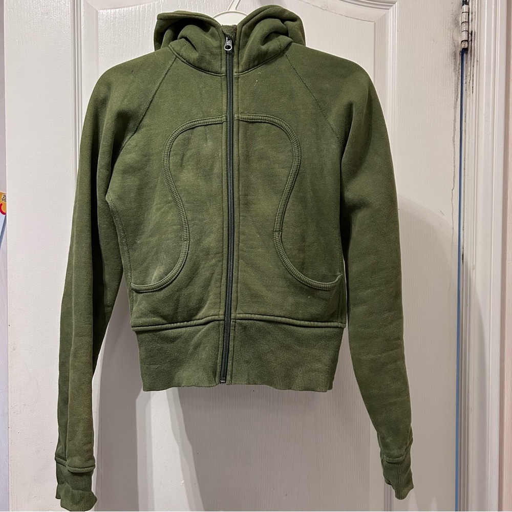 Green Lululemon hoodie size 2